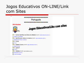 Apresentaçã ON-LINE do site INFOKIDS para escolas